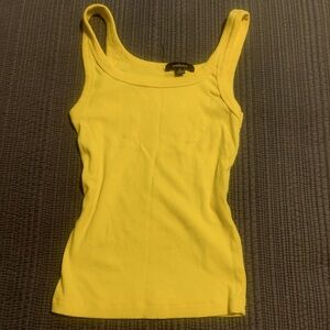 yellow tank top